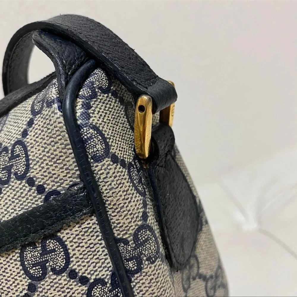 Gucci Ophidia GG Blue Coated Canvas Crossbody bag - Picture 3 of 10